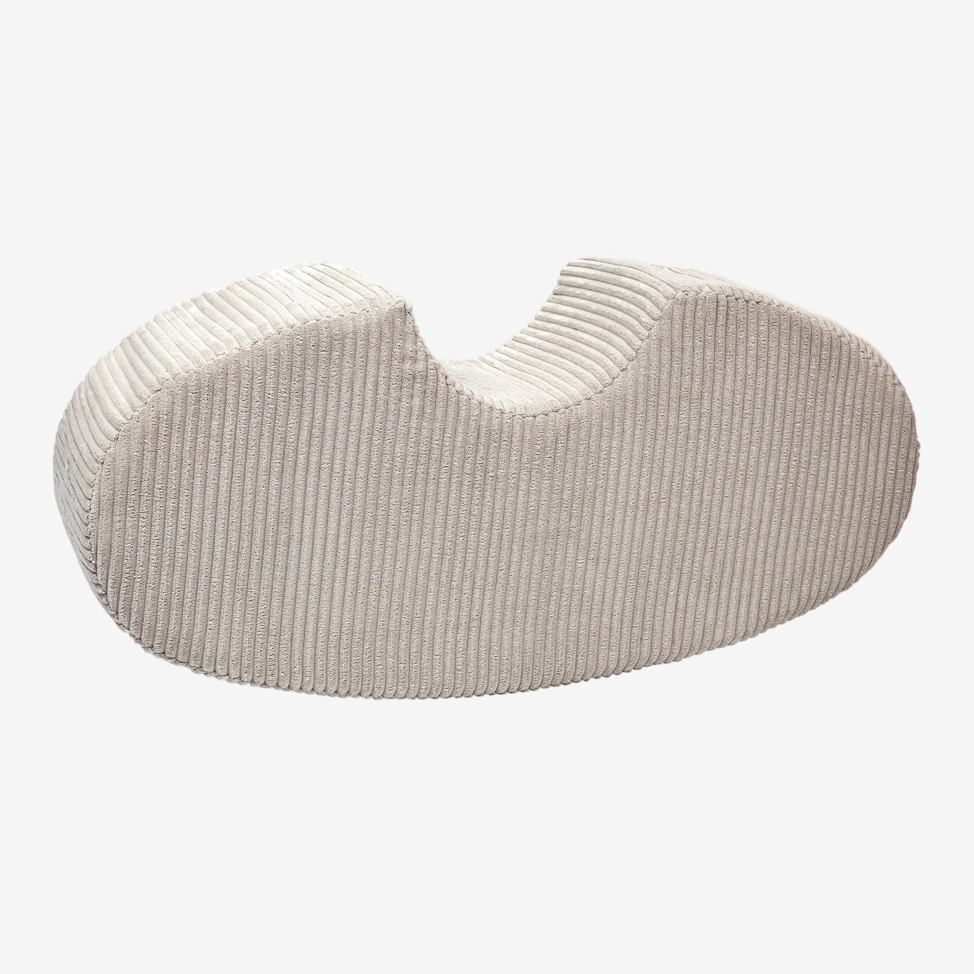 Bean Shape Foam Module - Velvet Ecru