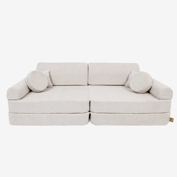 Large Modular Sofa for Kids - Premium Boucle, Champagne Ecru