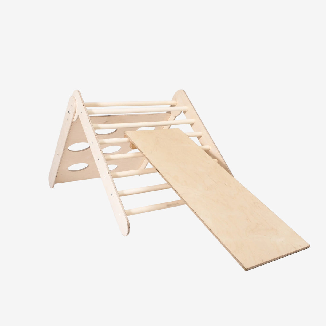 2-in-1 Montessori Climbing Triangle With Ramp