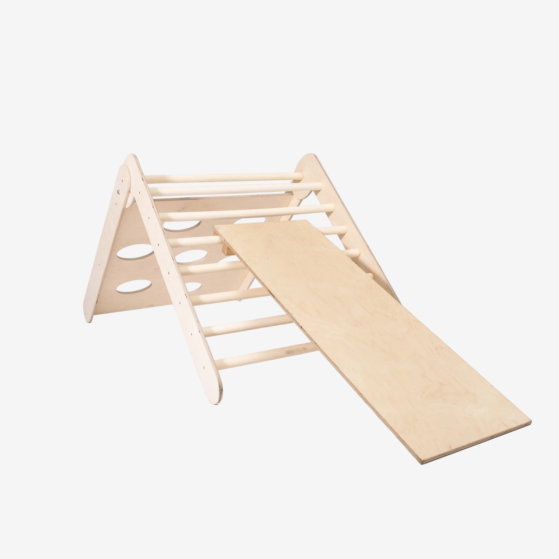 2-in-1 Montessori Climbing Triangle With Ramp