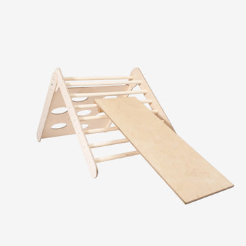 2-in-1 Montessori Climbing Triangle With Ramp