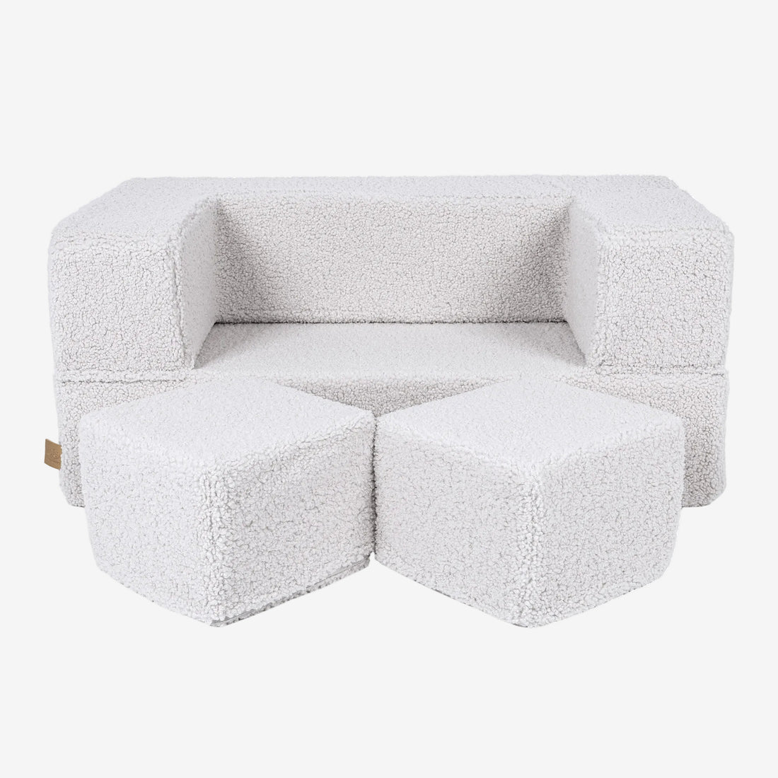 MeowBaby® Bearly Cube Sofa - White