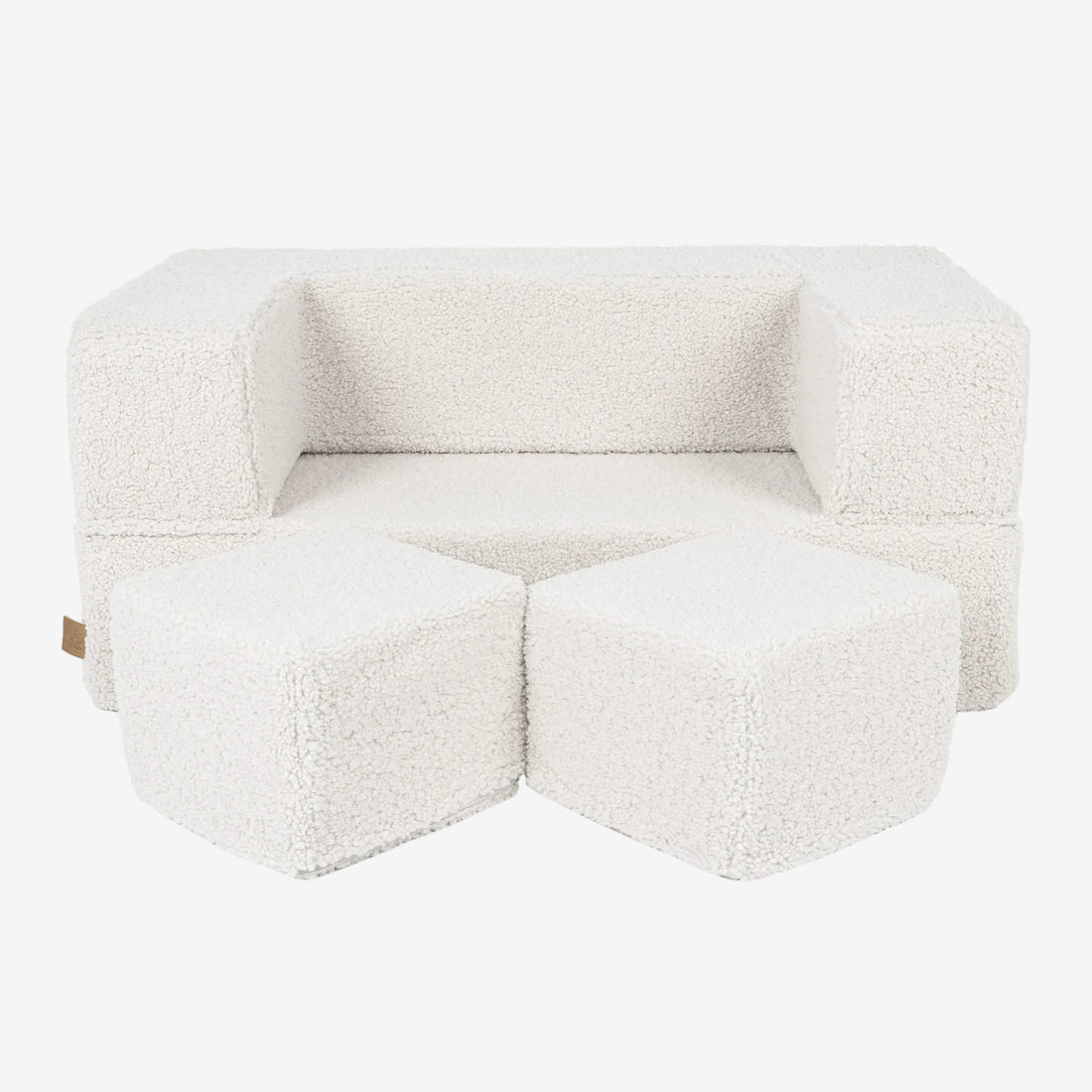 MeowBaby® Bearly Cube Sofa - Cream