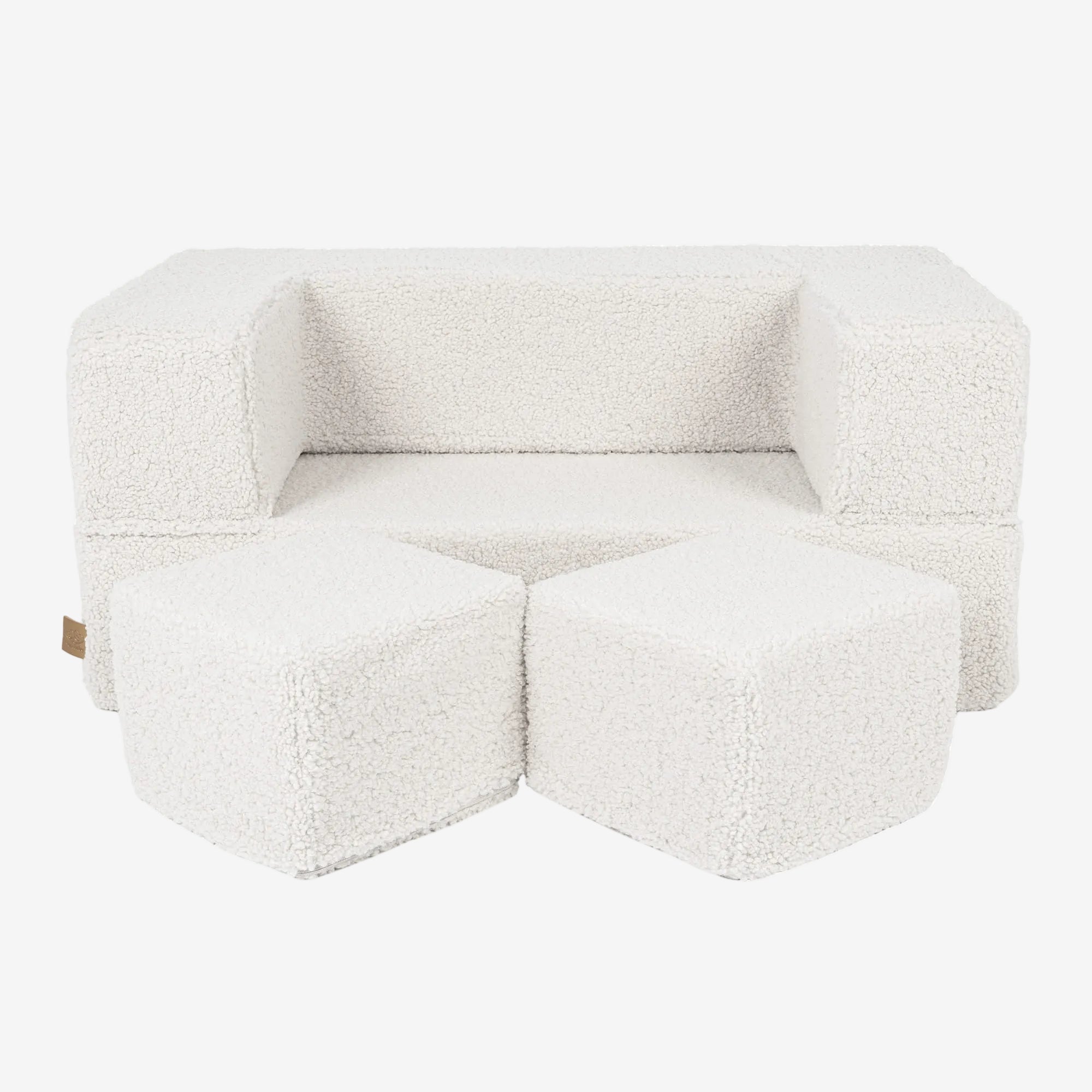 MeowBaby® Bearly Cube Sofa - Cream