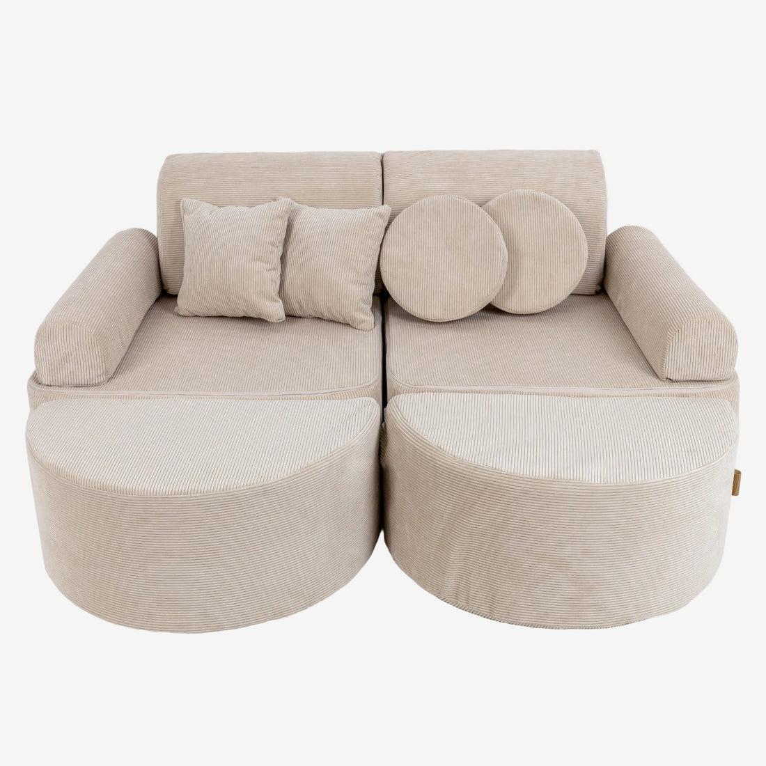 Medium Modular Sofa for Kids - Slimcord Ecru Plus