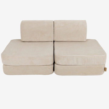 Small Modular Sofa for Kids - Slimcord Ecru