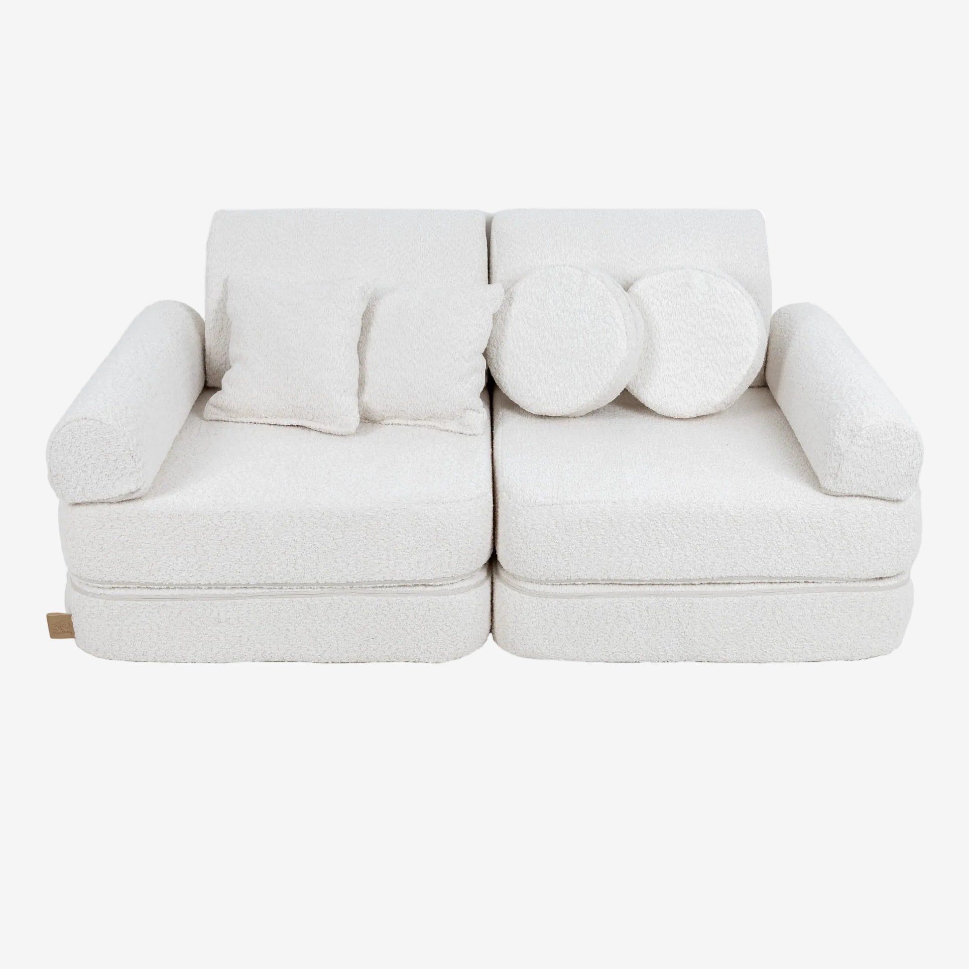 Medium Modular Sofa for Kids - Boucle White