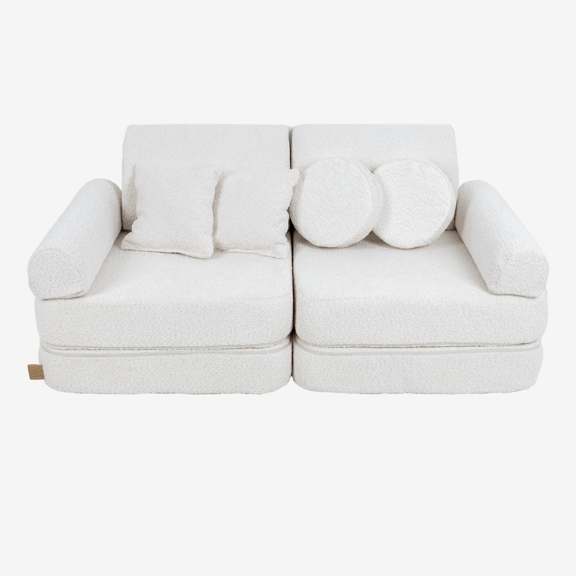 Medium Modular Sofa for Kids - Boucle White