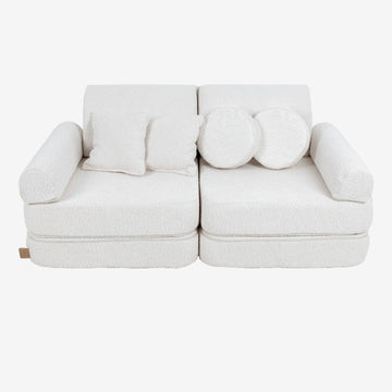 Medium Modular Sofa for Kids - Boucle White