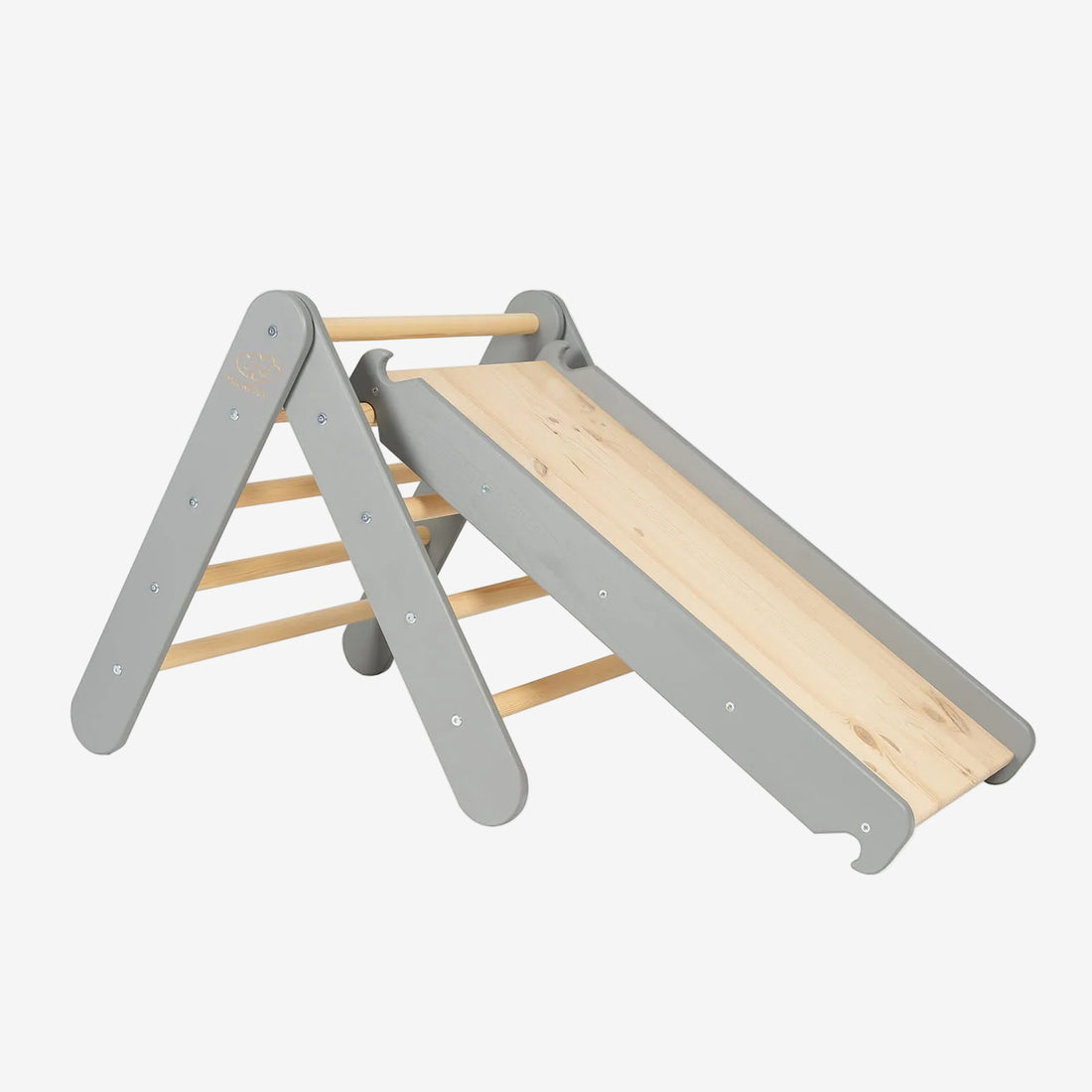 Ladder with a Slide-Climbing Wall - Grey