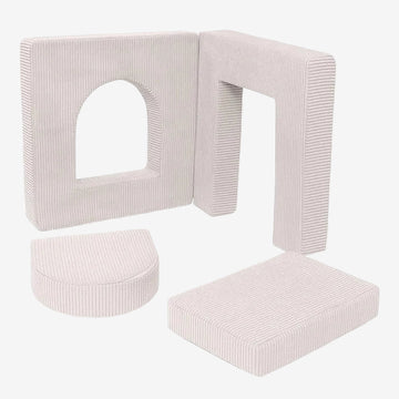 Aesthetic Soft Play Set for Toddlers, 4 Elements - Ecru