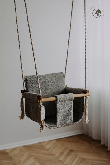 BaBi Baby Swing - Bouclé Night Grey