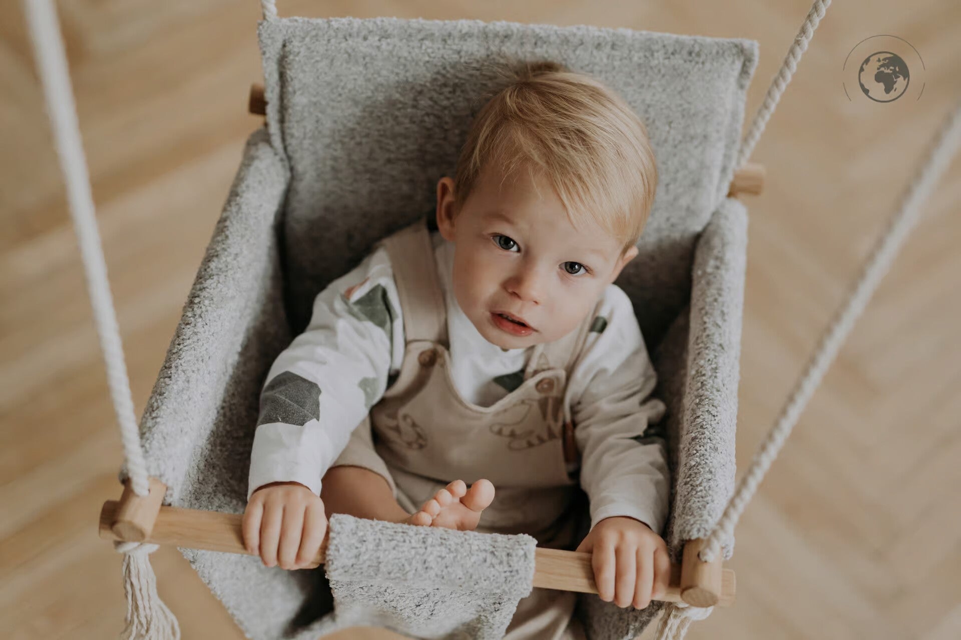BaBi Baby Swing - Bouclé Night Grey