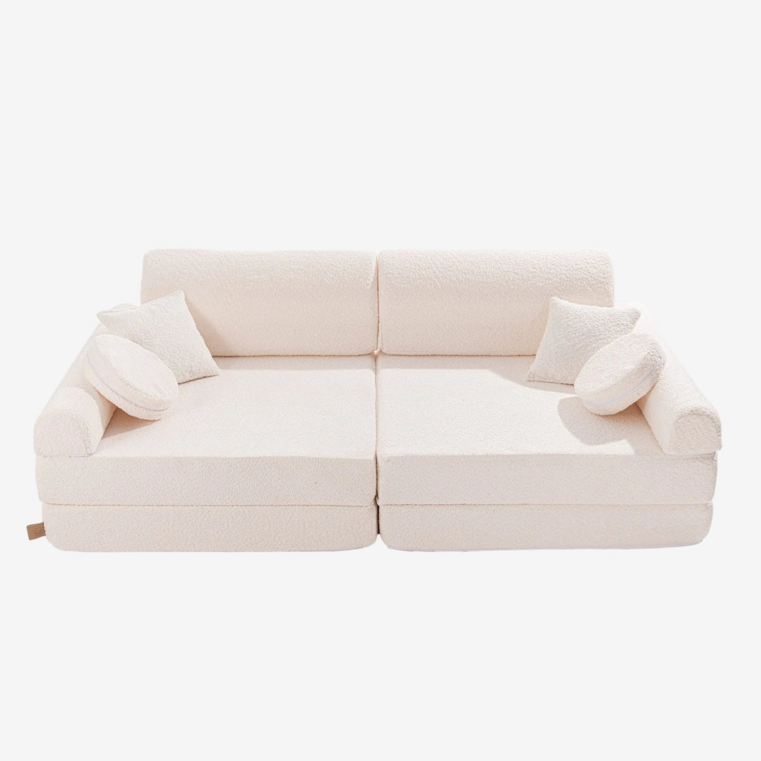 Large Modular Sofa for Kids - Premium Boucle, White