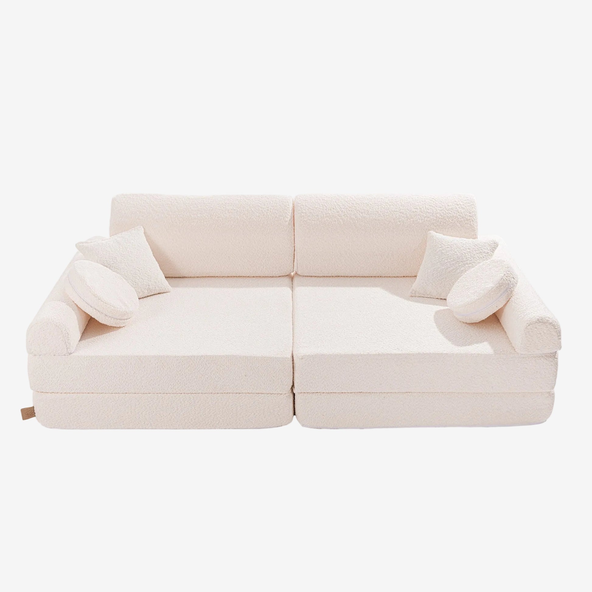 Large Modular Sofa for Kids - Premium Boucle, White