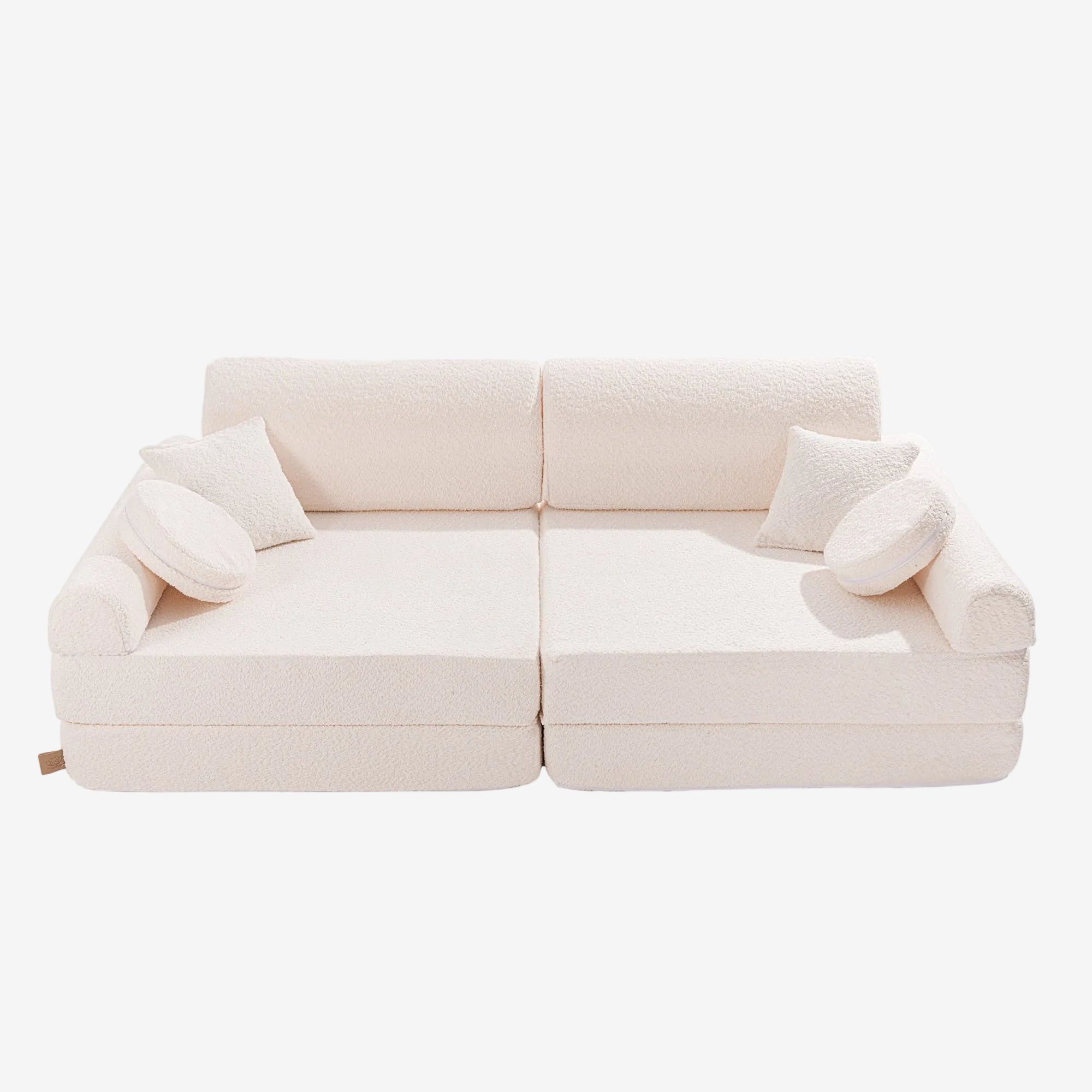 Large Modular Sofa for Kids - Premium Boucle, White