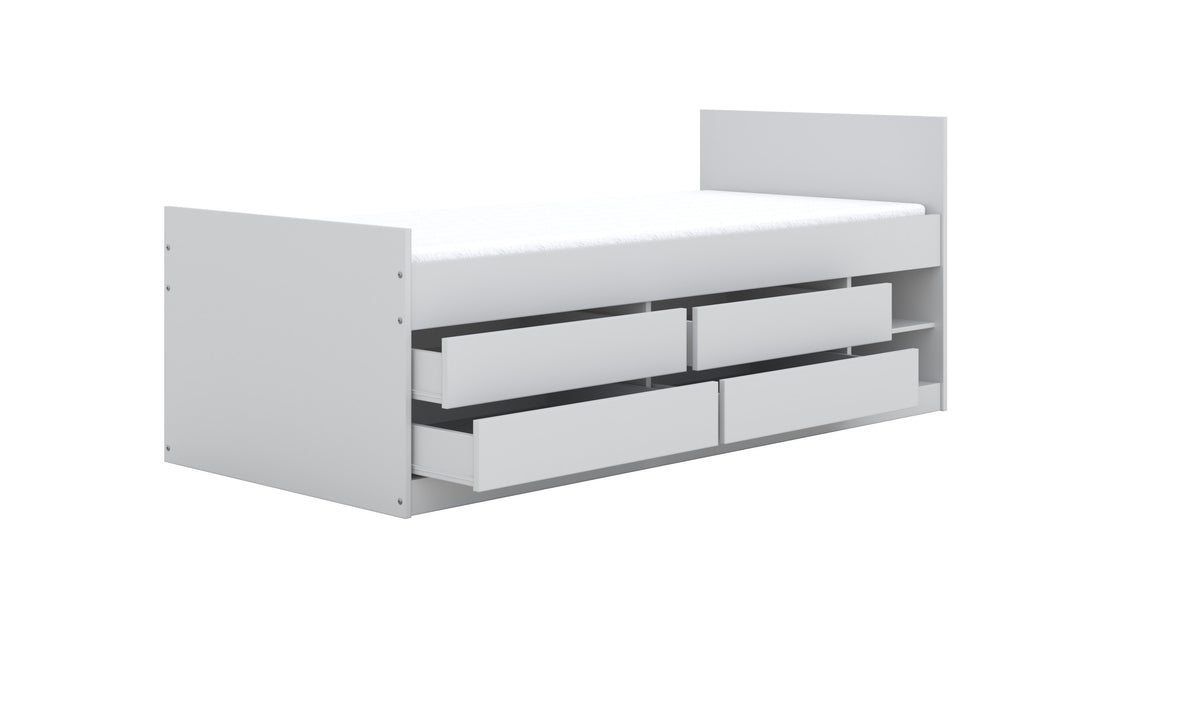 Children's Bed Leon - White