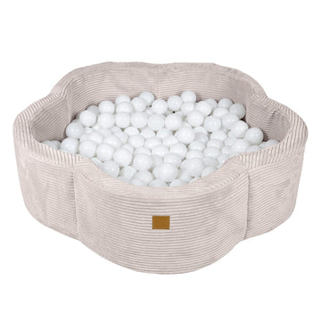 Foam Baby Ball Pit - Aesthetic Ecru Flower