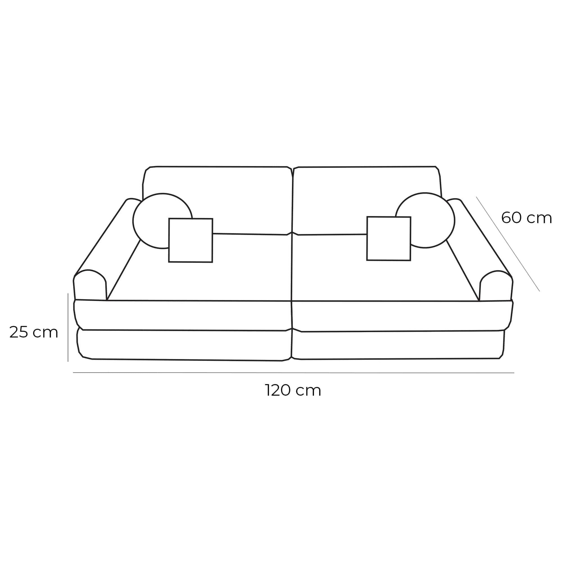 Indoor/Outdoor Outzy Pocket Sofa For Children - Oat Beige