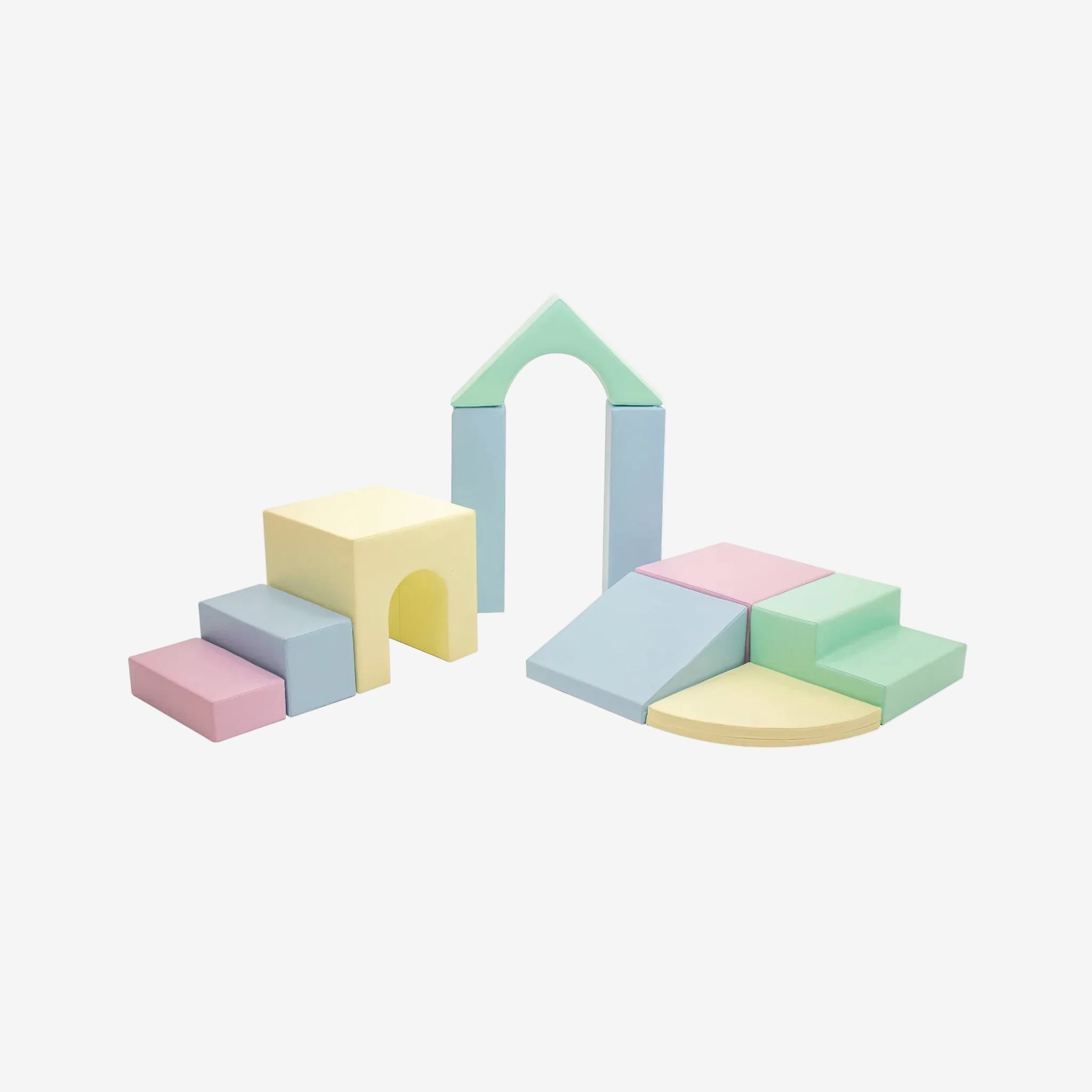 IGLU Soft play 10 foam block set Creativity - Light pastel