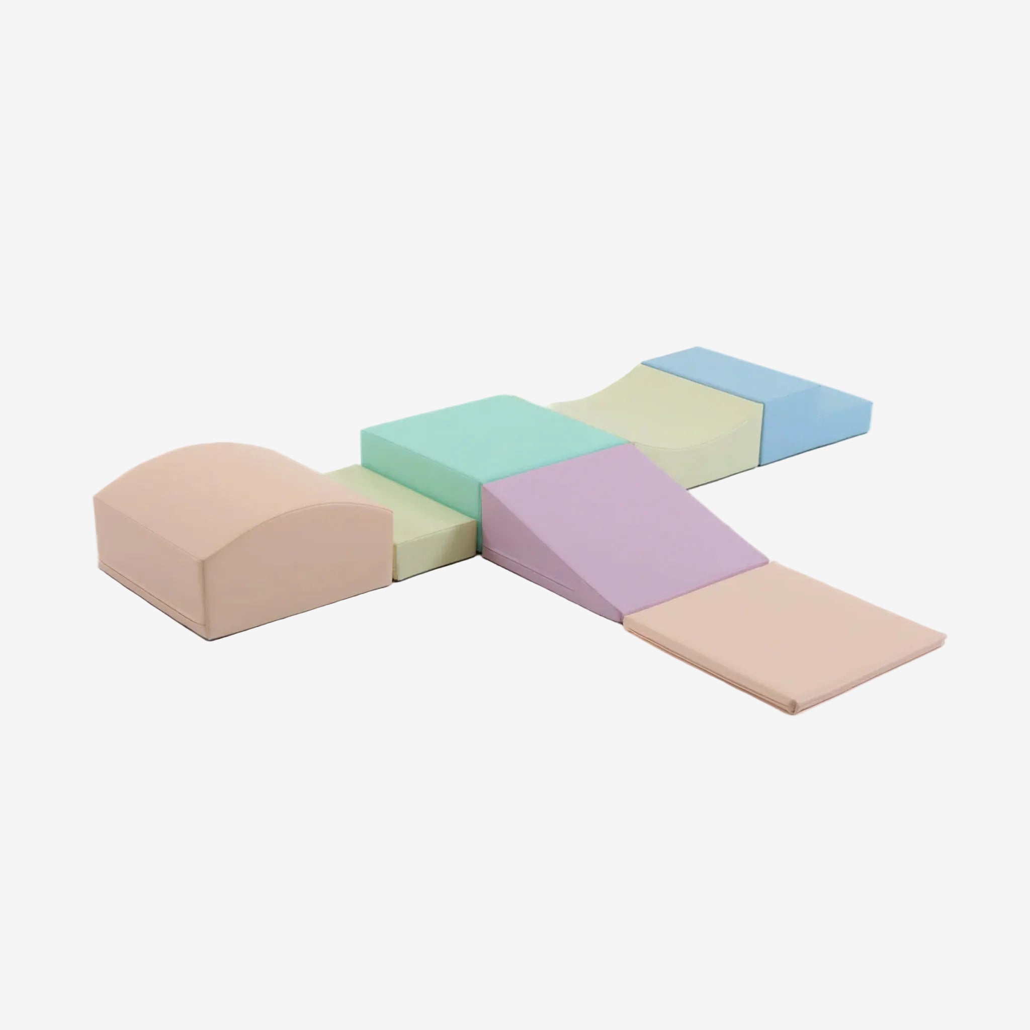 IGLU Soft play 7 foam block set Little crawler - Light pastel