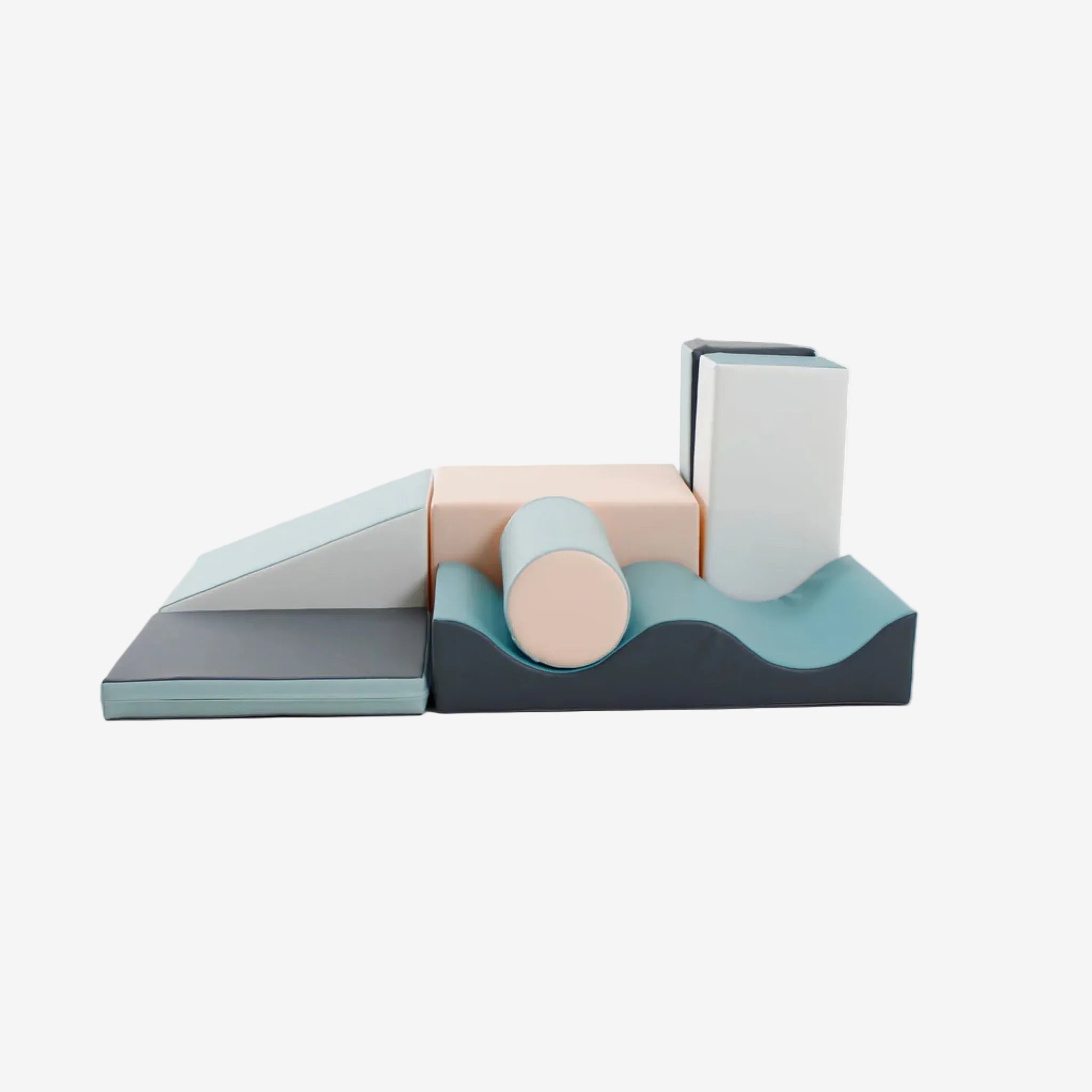 IGLU Soft play 7 foam block set Discoverer - Light pastel