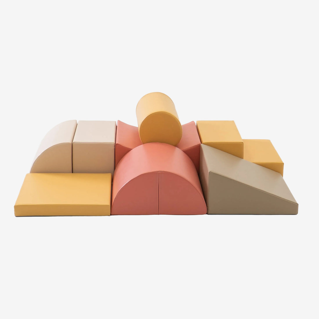 Soft Play 8 Foam Block Set - Pastel Pink Adventurer