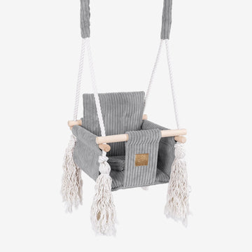 Indoor Baby Swing, Square - Grey