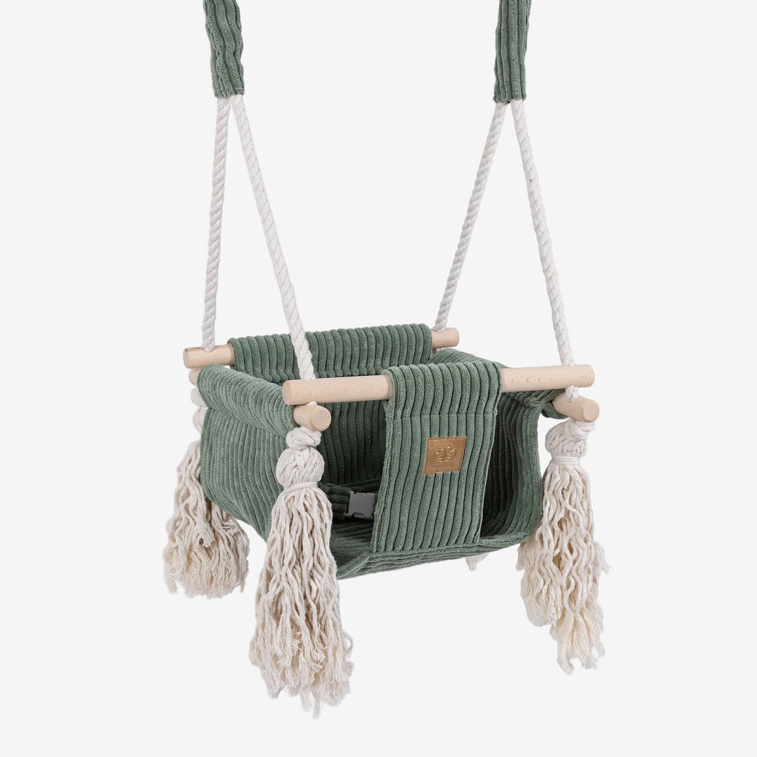 Indoor Baby Swing, Square - Olive Green