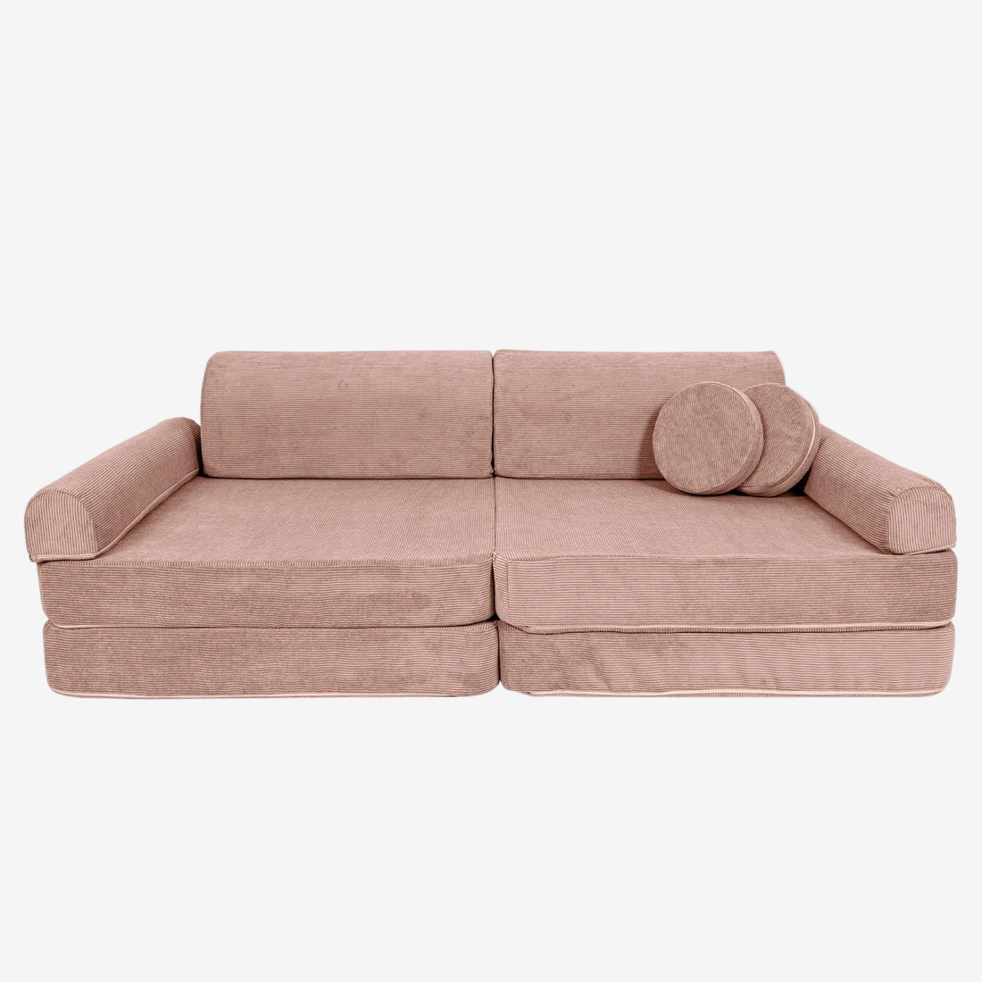 Large Modular Sofa for Kids - Slimcord Corduroy Pink