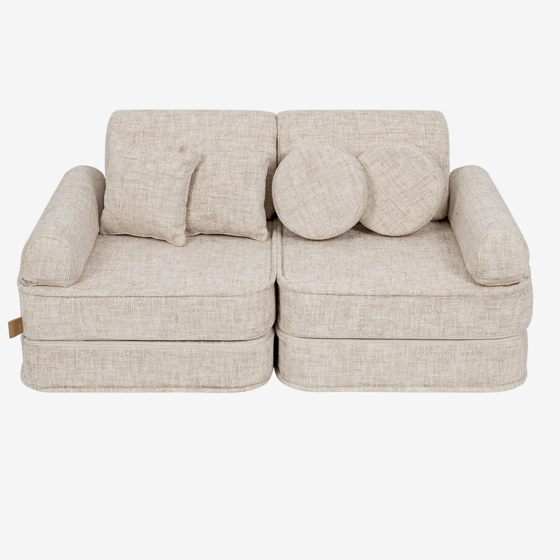 Medium Modular Sofa for Kids - Tangle Marshmallow Beige