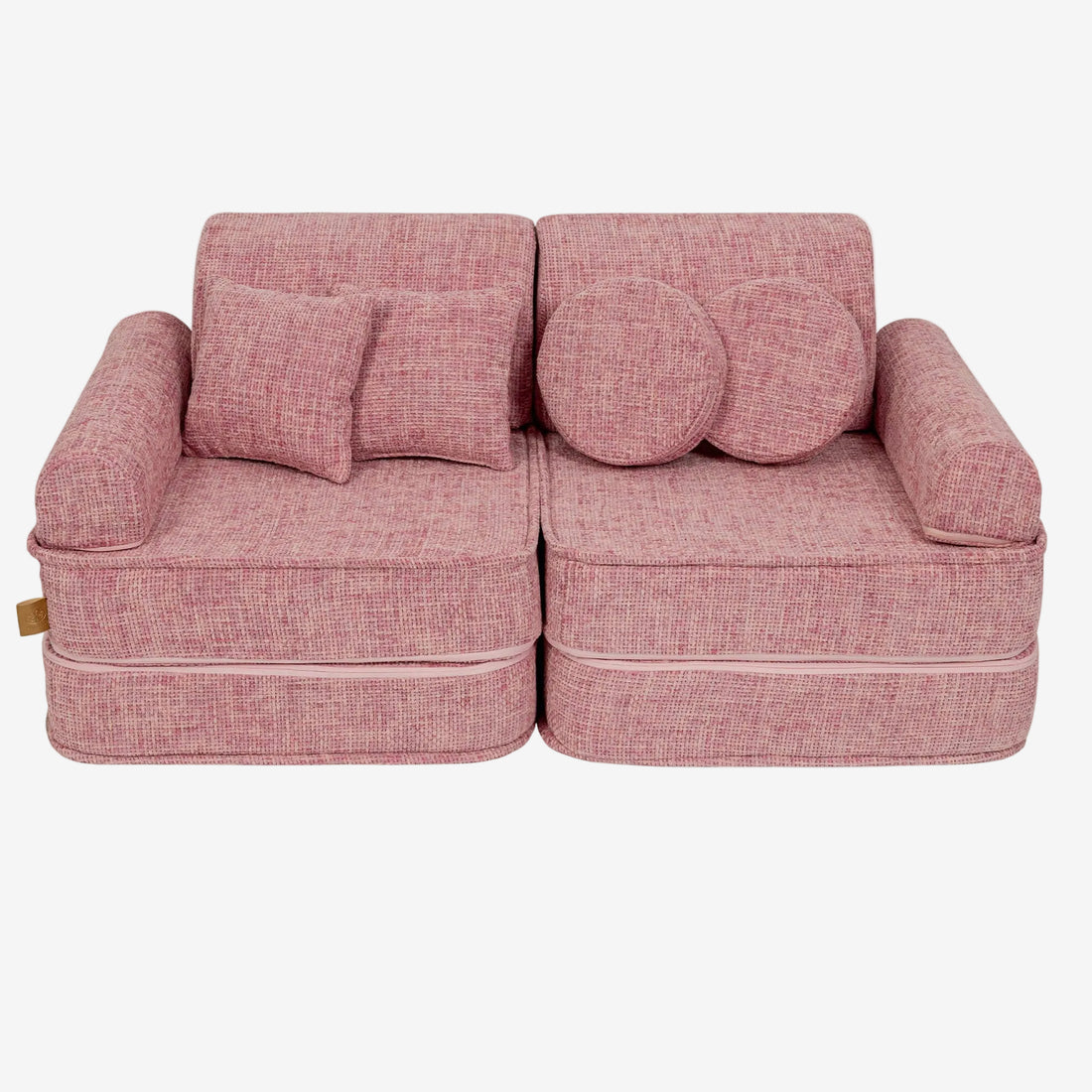 Medium Modular Sofa for Kids - Tangle Bubblegum Pink