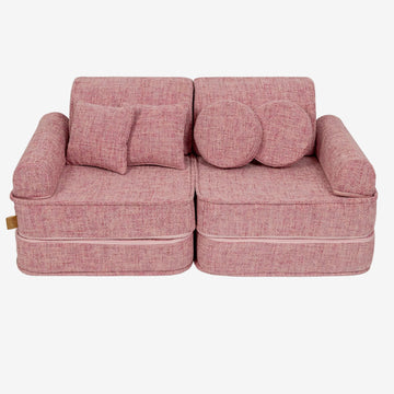 Medium Modular Sofa for Kids - Tangle Bubblegum Pink