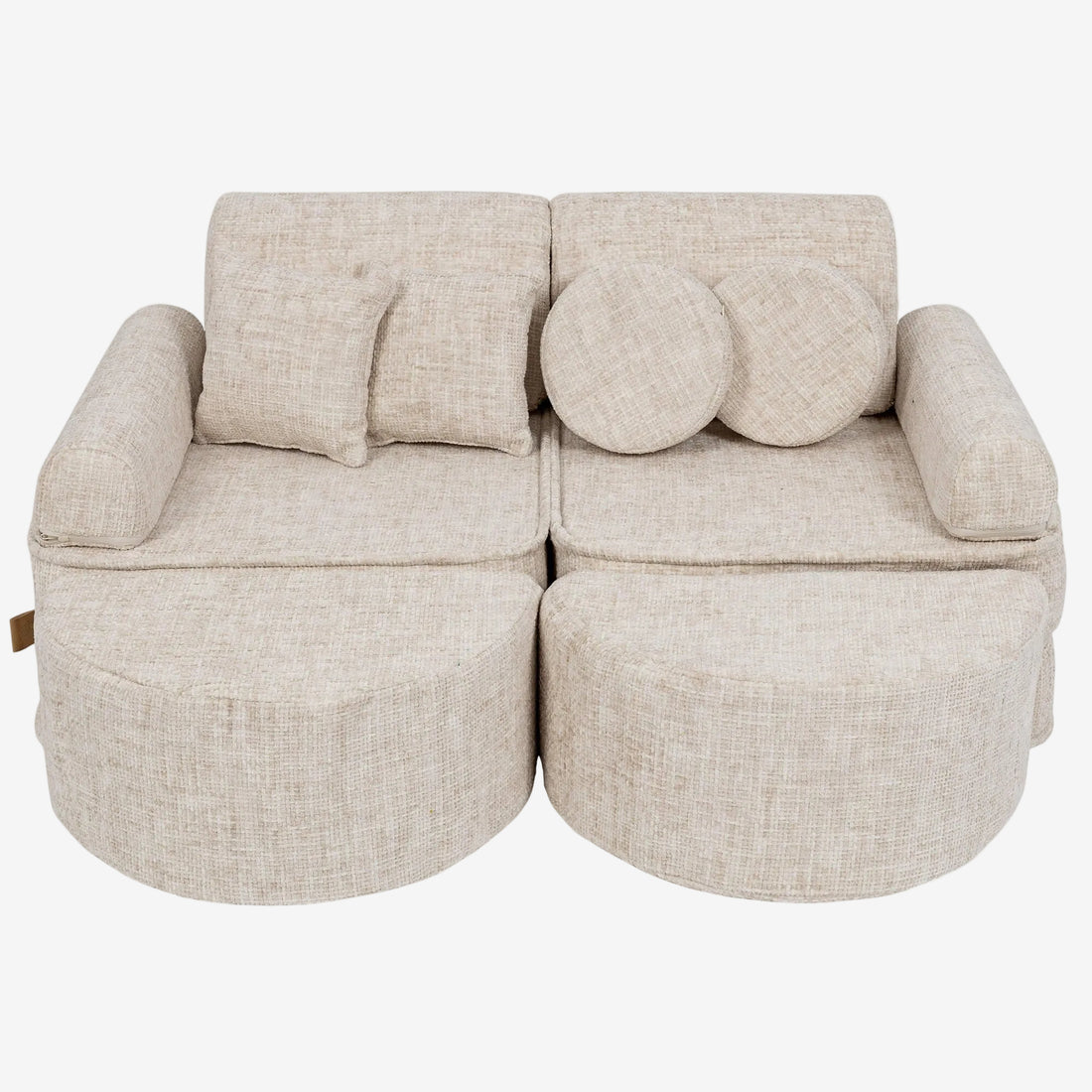 Medium Modular Sofa for Kids - Tangle Marshmallow Beige Plus