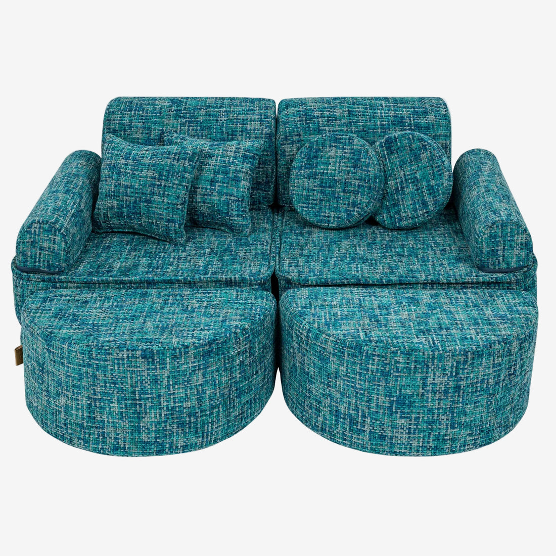 Medium Modular Sofa for Kids - Tangle Lagoon Blue Plus