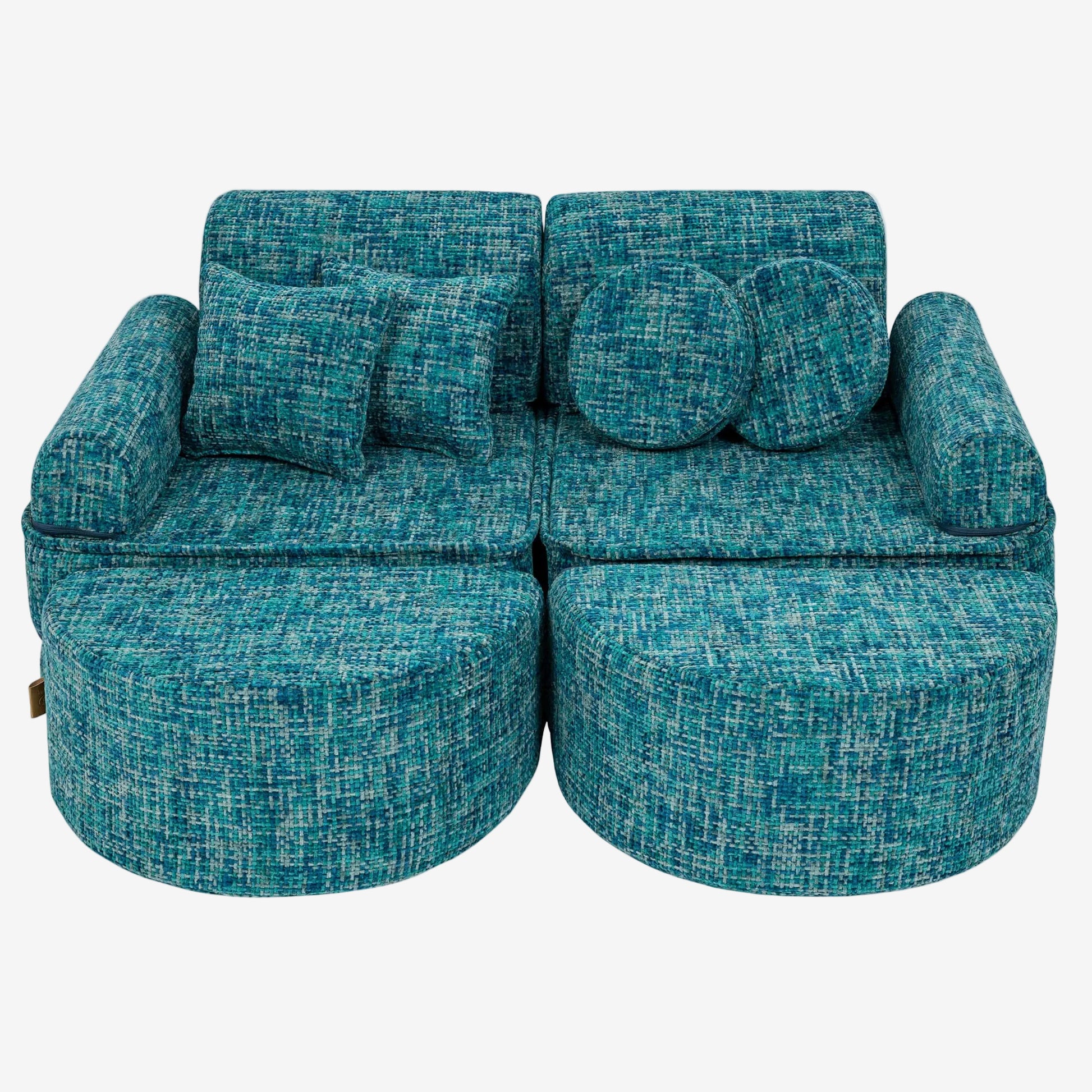 Medium Modular Sofa for Kids - Tangle Lagoon Blue Plus
