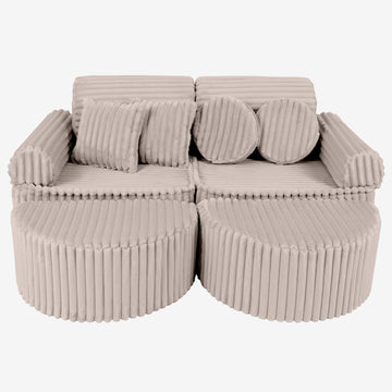 Medium Modular Sofa for Kids - Churros Beige Plus