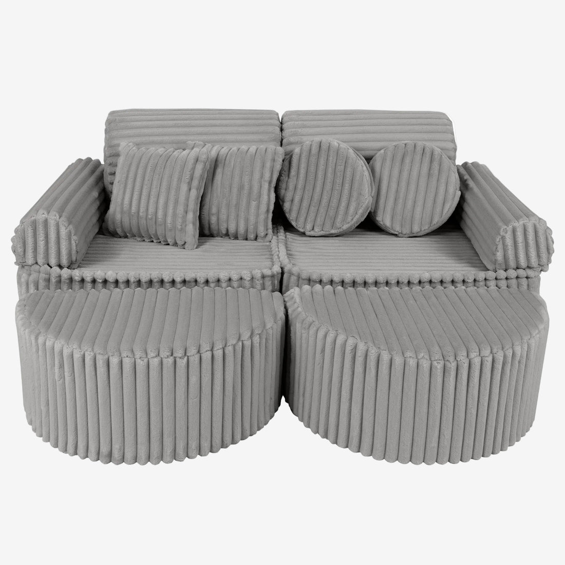 Medium Modular Sofa for Kids - Churros Moon Grey Plus