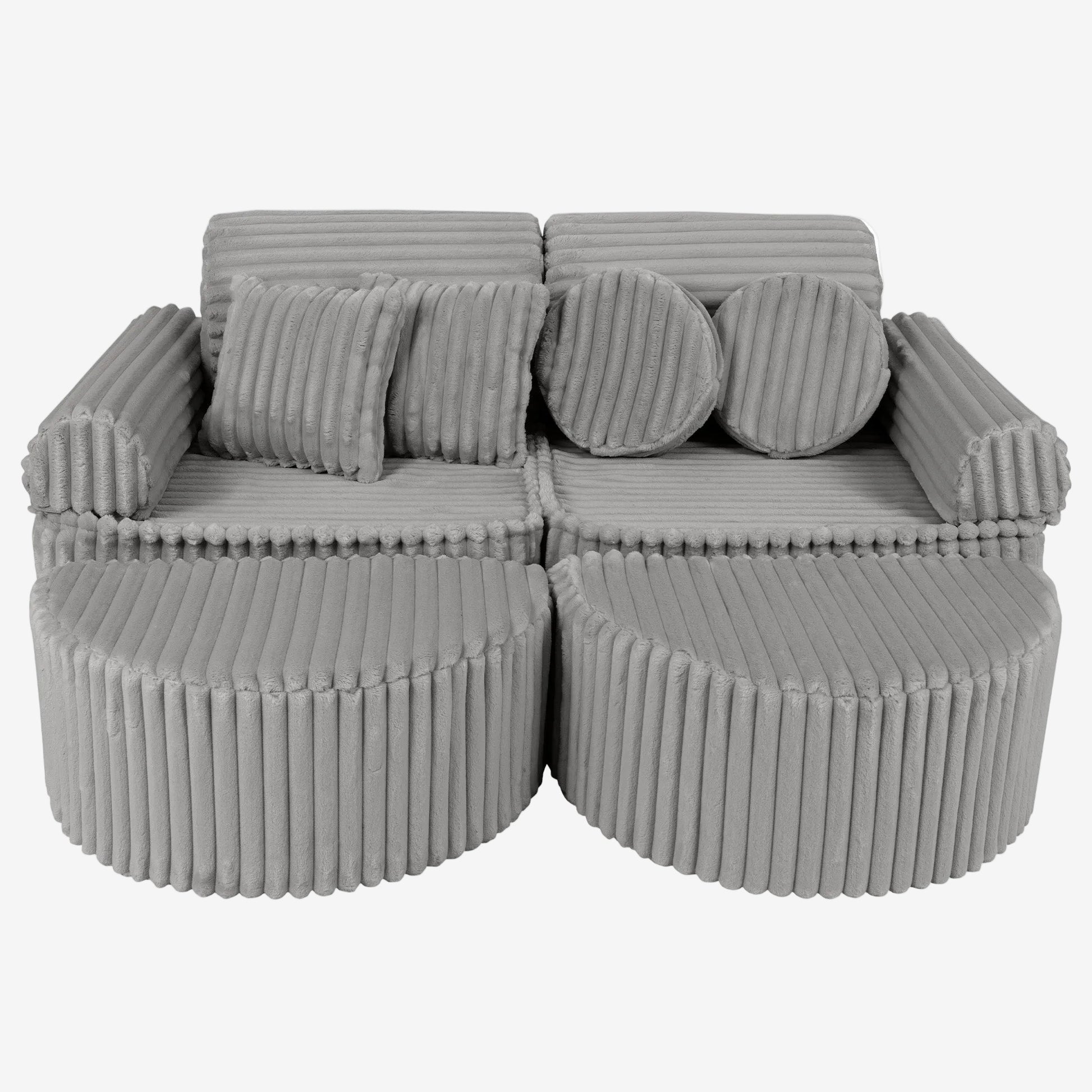 Medium Modular Sofa for Kids - Churros Moon Grey Plus
