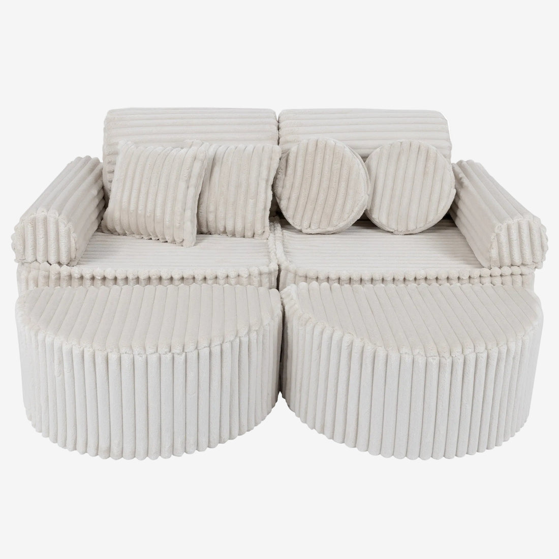 Medium Modular Sofa for Kids - Churros White Plus