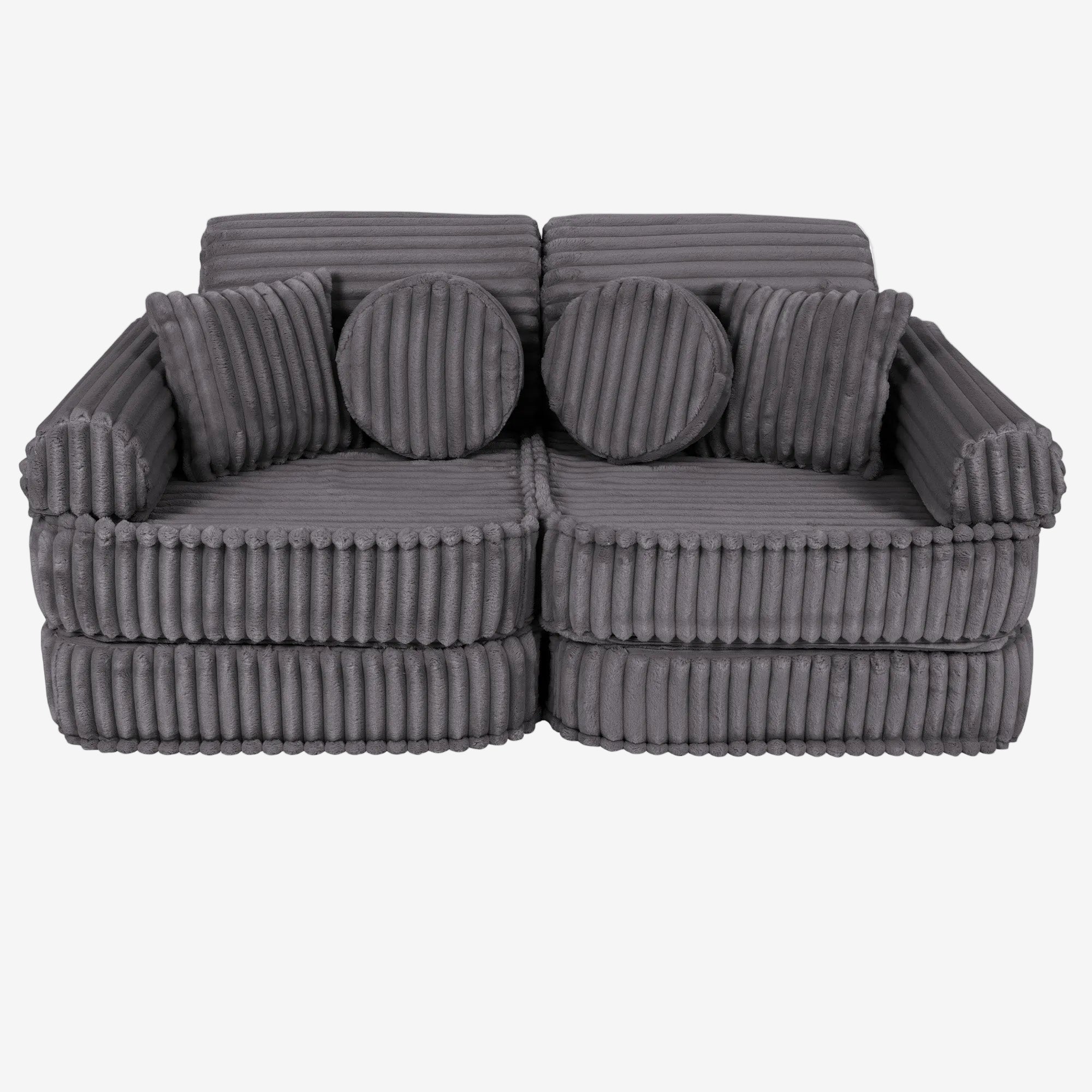 Medium Modular Sofa for Kids - Churros Jurassic Grey
