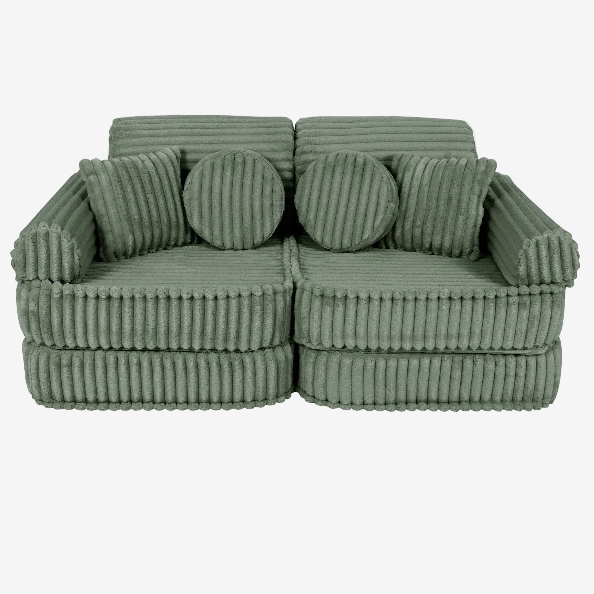 Medium Modular Sofa for Kids - Churros Sage Green