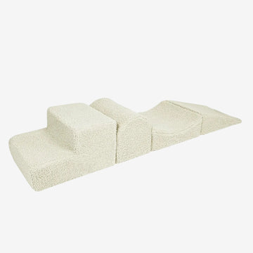 MeowBaby Soft play set 4 Elements #2 Bearly - Cream