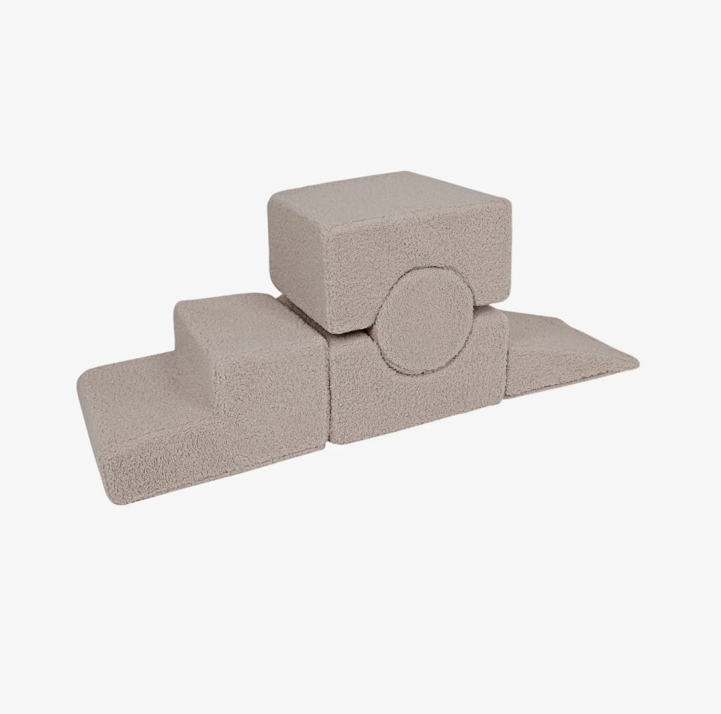 MeowBaby® Bearly Shape Set with 5 Elements - Gray