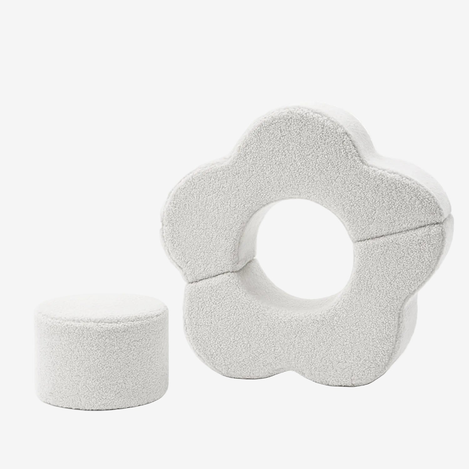 MeowBaby® Foam Flower Shape Set, 3 Elements, Bearly Off White