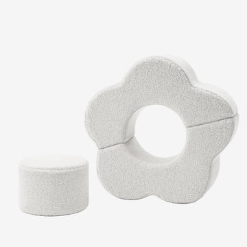 MeowBaby® Foam Flower Shape Set, 3 Elements, Bearly Off White