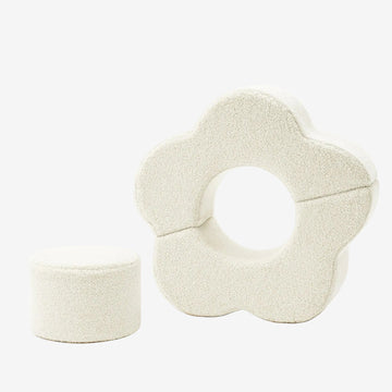 MeowBaby® Foam Flower Shape Set, 3 Elements, Bearly Cream
