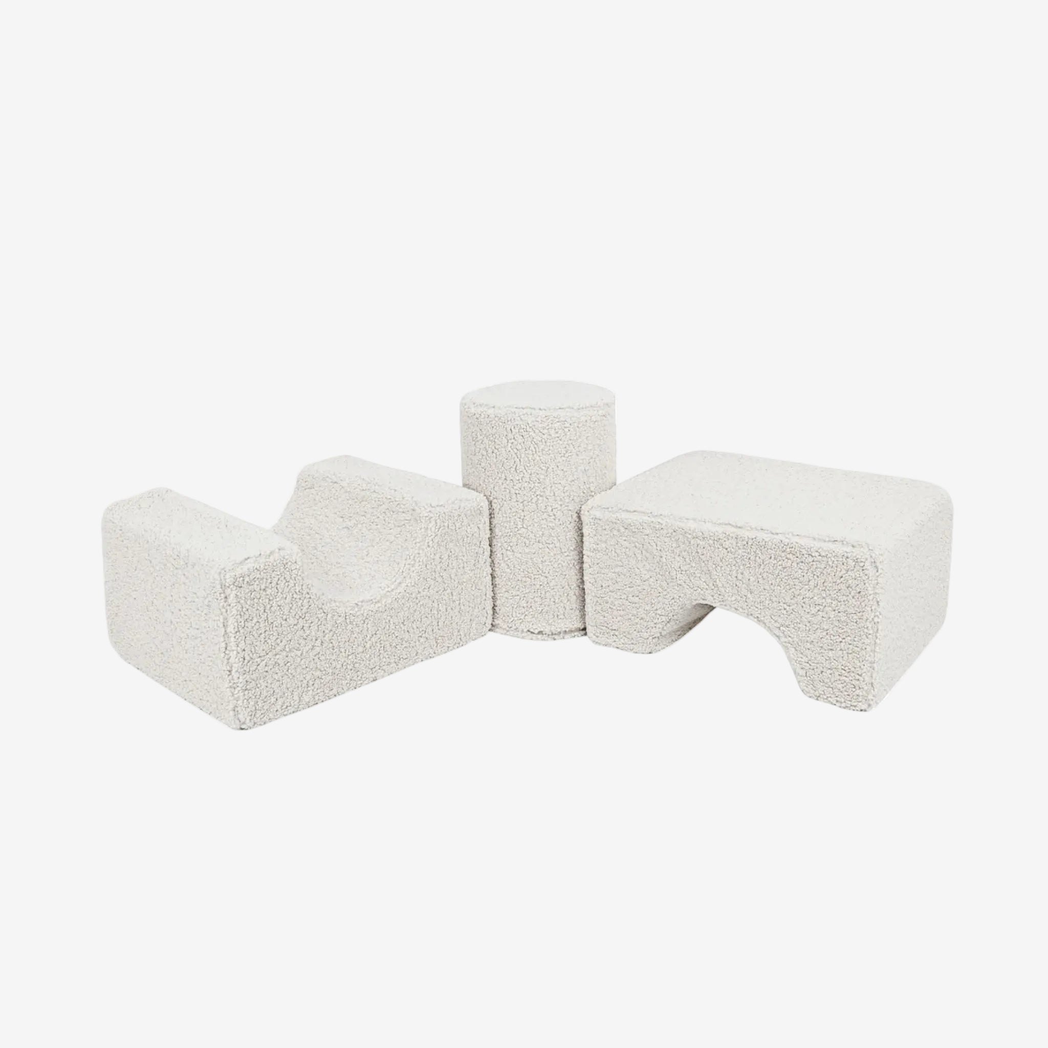 MeowBaby Soft play set 3 Elements #1 Bearly - Ecru