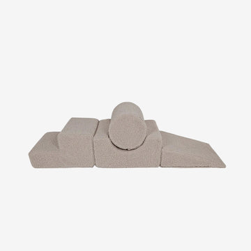 MeowBaby Soft play set 4 Elements #1 Bearly - Grey