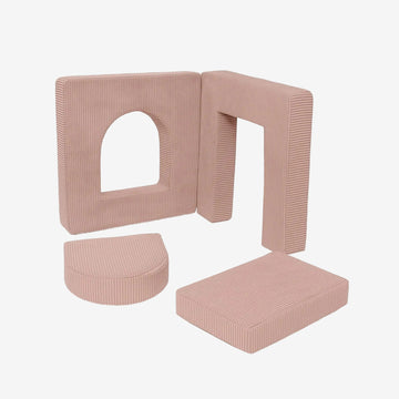 MeowBaby Soft play set 4 Elements #3 Rip - Pink